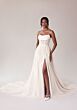 Mori Lee 2707 Summer Cowl Neck High Slit A-Line Wedding Dress