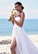 Mori Lee 2707 Summer Cowl Neck High Slit A-Line Wedding Dress