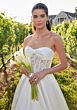 Mori Lee 2708 Sabrine Bow Neck Strapless Satin Wedding Dress