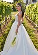 Mori Lee 2708 Sabrine Bow Neck Strapless Satin Wedding Dress