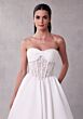 Mori Lee 2708 Sabrine Bow Neck Strapless Satin Wedding Dress