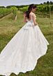 Mori Lee 2710 Selah Bow Back Scallop Hem Lace Wedding Dress
