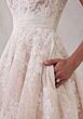 Mori Lee 2710 Selah Bow Back Scallop Hem Lace Wedding Dress