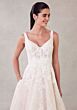 Mori Lee 2710 Selah Bow Back Scallop Hem Lace Wedding Dress