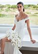 Mori Lee 2711 Scottie Back Button Off-The-Shoulder Wedding Dress