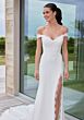 Mori Lee 2711 Scottie Back Button Off-The-Shoulder Wedding Dress