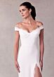 Mori Lee 2711 Scottie Back Button Off-The-Shoulder Wedding Dress