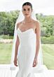 Mori Lee 2712 Safiyah Cowl Neck Satin Mermaid Wedding Dress