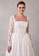 Mori Lee 2714 Seattle Basque Waist Removable Sleeve Wedding Dress