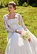Mori Lee 2714 Seattle Basque Waist Removable Sleeve Wedding Dress