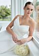 Mori Lee 2715 Siya Strapless V-Neck Organza A-Line Wedding Dress