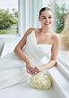 Mori Lee 2715 Siya Strapless V-Neck Organza A-Line Wedding Dress