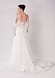 Mori Lee 2716 Sonnet Basque Waist Draped Sleeve Wedding Gown