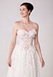 Mori Lee 2716 Sonnet Basque Waist Draped Sleeve Wedding Gown