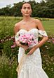 Mori Lee 2718 Sylvie Off-The-Shoulder Back Button Lace Wedding Gown