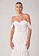 Mori Lee 2718 Sylvie Off-The-Shoulder Back Button Lace Wedding Gown