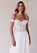 Mori Lee 2719 Sevren Lace Bodice Off-The-Shoulder A-Line Wedding Gown