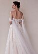 Mori Lee 2721 Sahar Shoulder Streamer Corset Bodice Wedding Gown
