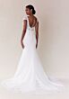 Mori Lee 2722 Shay Lace Bodice Scoop Back Wedding Gown