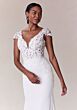 Mori Lee 2722 Shay Lace Bodice Scoop Back Wedding Gown