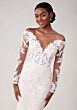 Mori Lee 2723 Seely Off-The-Shoulder Lace Sleeve Wedding Gown