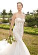 Mori Lee 2725 Sevyn Godet Skirt Strapless Mermaid Wedding Gown