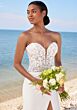 Mori Lee 2726 Schyler High Slit Plunging Neck Wedding Gown
