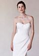 Mori Lee 2727 Sherie Removable Sleeve Draped Satin Wedding Gown
