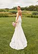 Mori Lee 2729 Sinclair Illusion Side Petal Train Wedding Gown