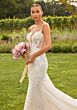 Mori Lee 2729 Sinclair Illusion Side Petal Train Wedding Gown