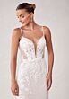 Mori Lee 2729 Sinclair Illusion Side Petal Train Wedding Gown