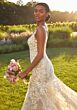 Mori Lee 2731 Seraphina Plunging Neck Fit-And-Flare Lace Bridal Dress