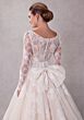 Mori Lee 2733 Stelle Bateau Neck Back Bow Lace Bridal Dress