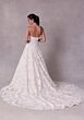 Mori Lee 2734 Saige Strapless Watteau Train Floral Bridal Dress