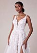 Mori Lee 2736 Song Illusion Sides High Slit A-Line Lace Bridal Dress