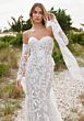 Mori Lee 2739 Santana Separate Sleeve Strapless Bridal Dress