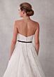 Mori Lee 2743 Sivan Plunging Neck Bow Belt Lace Bridal Dress