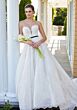 Mori Lee 2743 Sivan Plunging Neck Bow Belt Lace Bridal Dress
