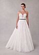 Mori Lee 2743 Sivan Plunging Neck Bow Belt Lace Bridal Dress