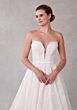 Mori Lee 2743 Sivan Plunging Neck Bow Belt Lace Bridal Dress