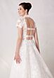 Mori Lee 2745 Sarah High Neck Strappy Back Lace Bridal Dress