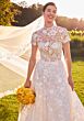 Mori Lee 2745 Sarah High Neck Strappy Back Lace Bridal Dress
