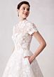 Mori Lee 2745 Sarah High Neck Strappy Back Lace Bridal Dress