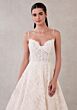 Mori Lee 2748 Speare Bow Back Scallop Hem Lace Bridal Gown
