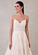Mori Lee 2748 Speare Bow Back Scallop Hem Lace Bridal Gown