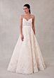 Mori Lee 2748 Speare Bow Back Scallop Hem Lace Bridal Gown