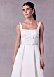 Mori Lee 2749 Seline Square Neck Double Waistband Satin Bridal Gown