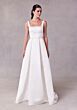 Mori Lee 2749 Seline Square Neck Double Waistband Satin Bridal Gown