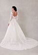 Mori Lee 2750 Sannah Illusion Sleeve Scallop Hem Lace Bridal Dress