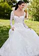 Mori Lee 2750 Sannah Illusion Sleeve Scallop Hem Lace Bridal Dress